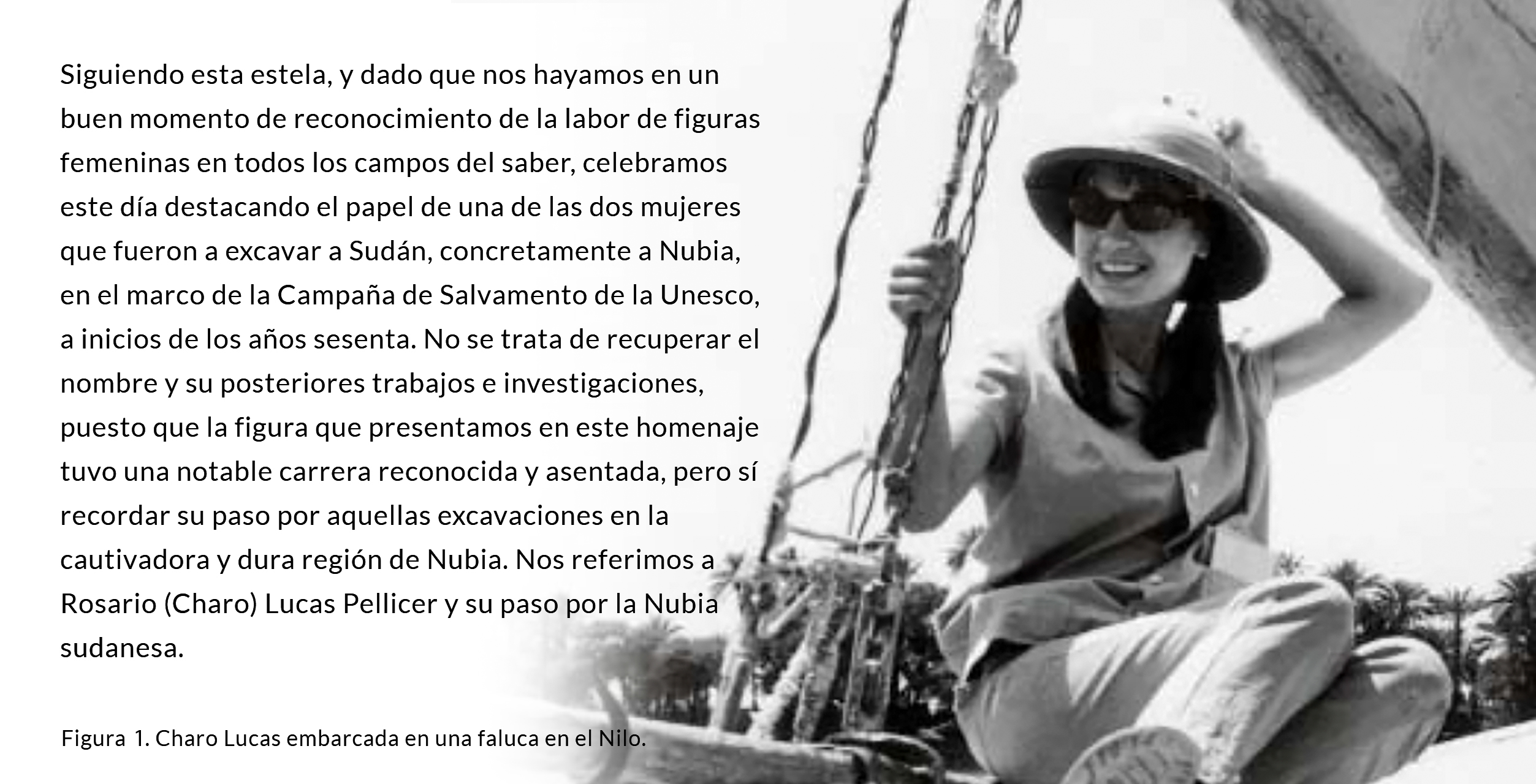 Figura 1. Charo Lucas Pellicer en primer término y Alicia Simonet Barrio detrás, en la fortaleza de Cheikh Daud.