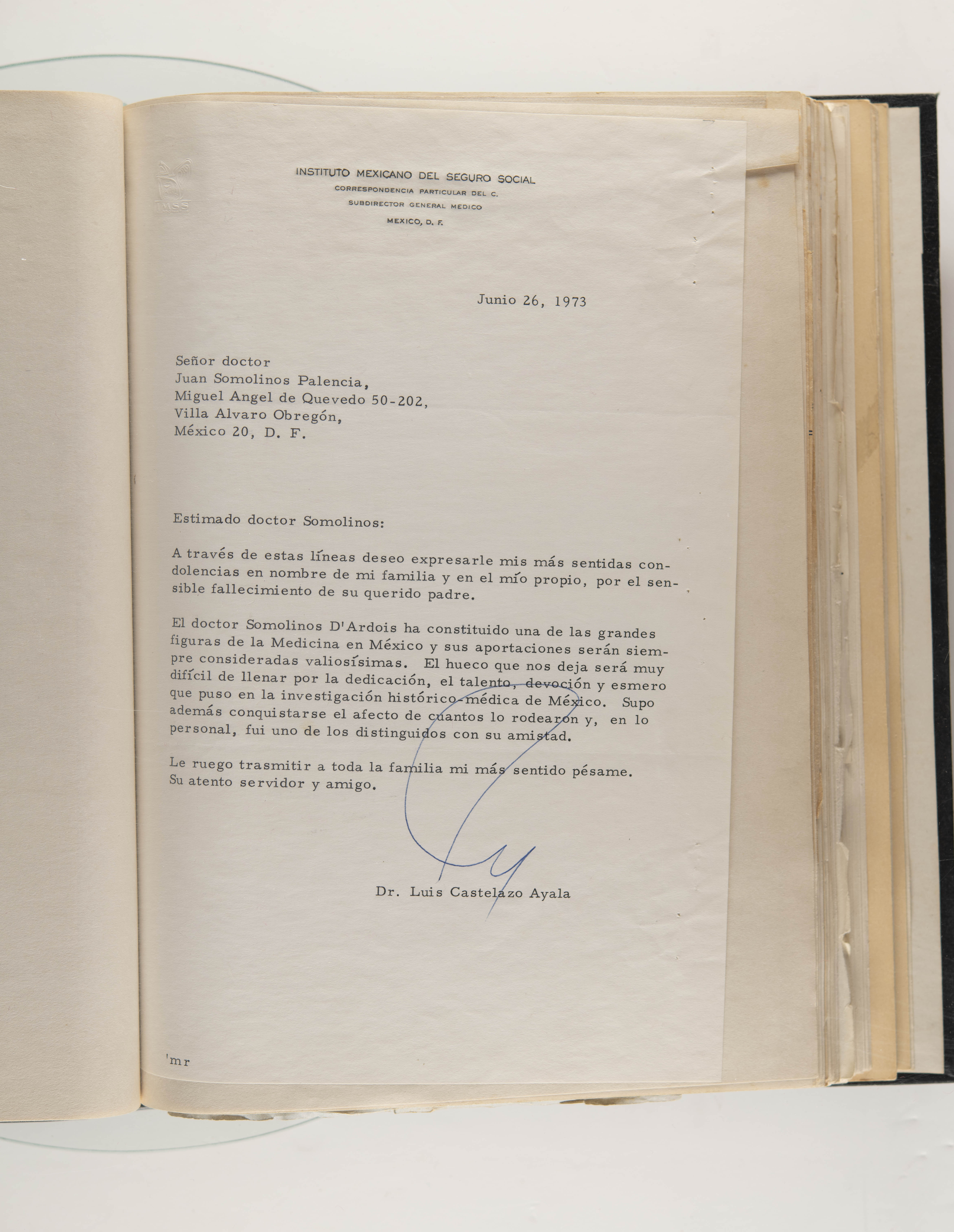 Carta Luis Castelazo Ayala 