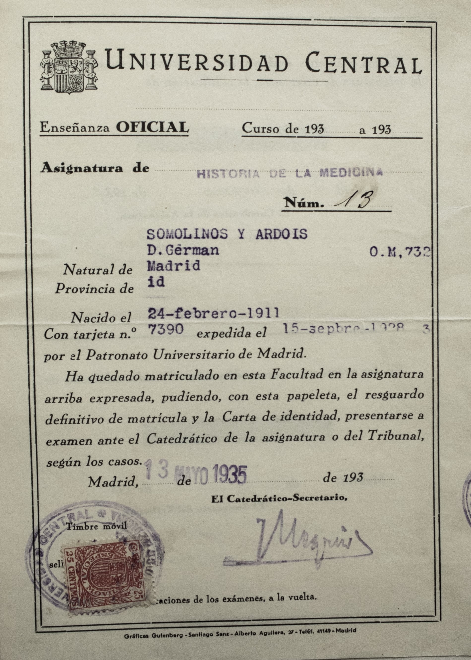 Foto carnet colegio oficial de médicos