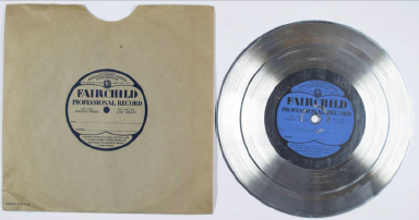 Disco de prueba, 9 de junio de 1932. CCHS-CSIC. 