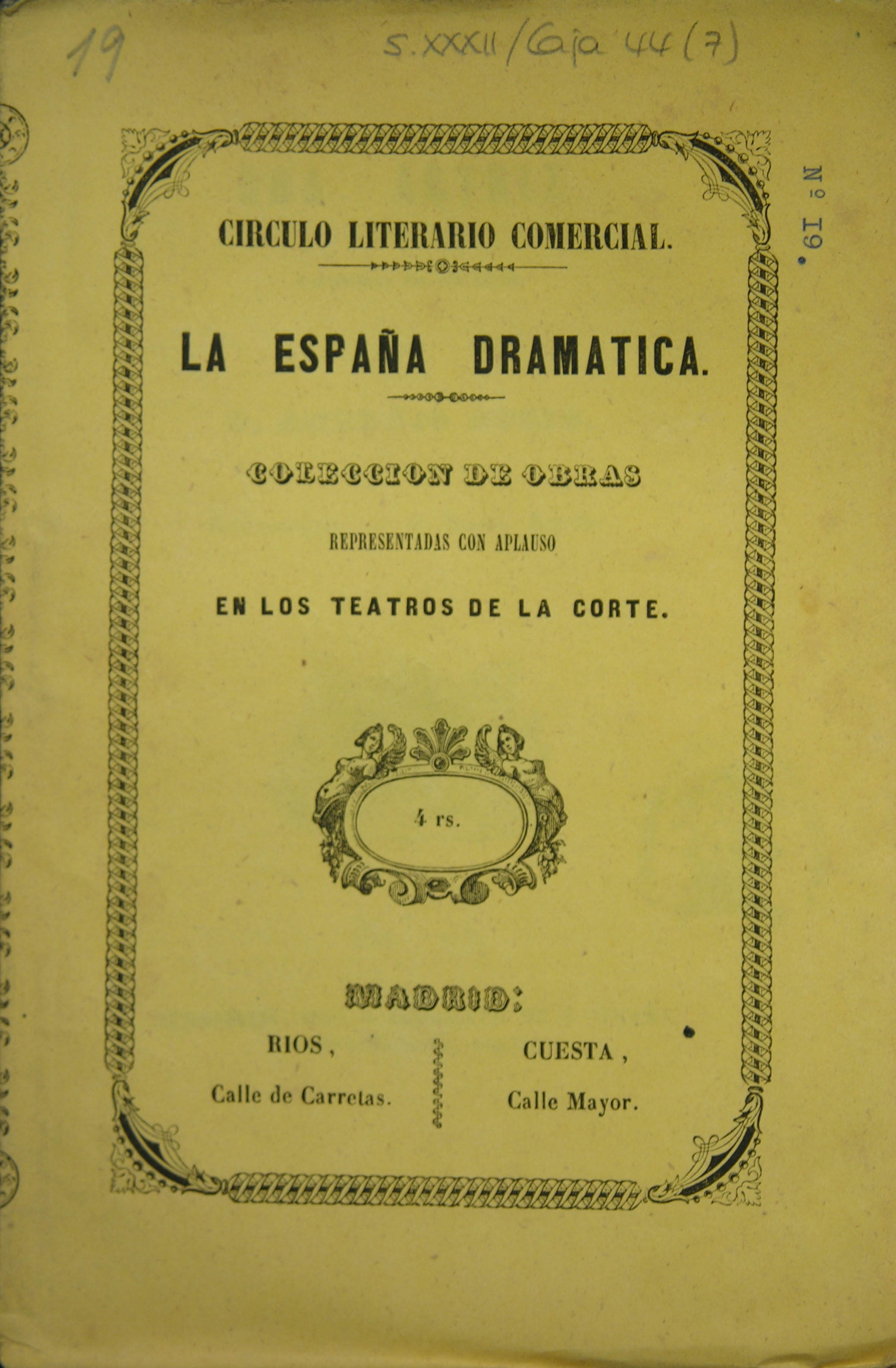 Obra de la colección teatral La España Dramática
