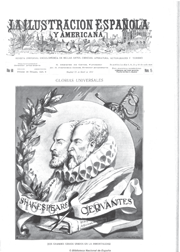 Número de 22 de abril de 1916 de La Ilustración Española y Americana dedicado a las figuras de Shakespeare y Cervantes en el que se incluye un amplio reportaje sobre la construcción del monumento a Cervantes en la Plaza de España de Madrid. Biblioteca Digital Hispánica. Biblioteca Nacional de España.